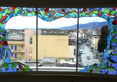 Stained glass window