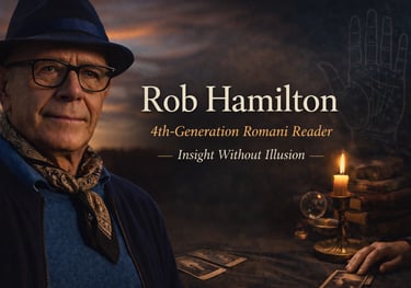 Rob Hamilton 4th generation Romani tarot and palm reader, northwich