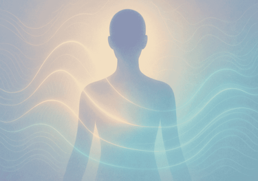 Energy waves scanning silhouette, Quantum Biofeedback OMNIS Santa Ana