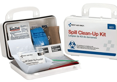 Body Fluid Clean Up Kit in Weatherproof Plastic Case