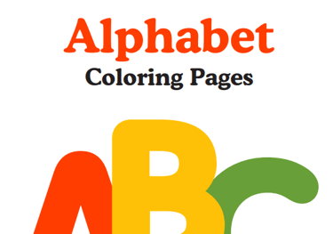 ABC Coloring pages for kids