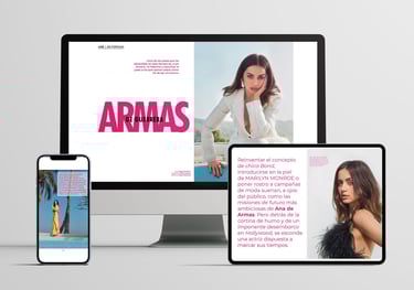 Diseño editorial interativo Lativa Magazine
