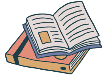 a book with a bookmark on it and a book with a bookmark