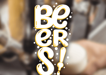Logo BEERS! dans une ambiance de bar, design par Marion Guizzardi, directrice artistique, Montpellier.