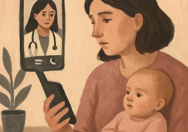ibu menyusui sedang konsultasi menyusui dengan dokter laktasi