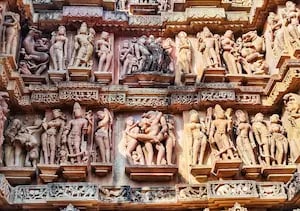 Khajuraho temple carvings, Madhya Pradesh