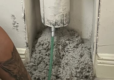 Pile of dryer lint