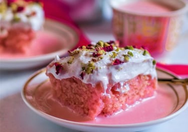 Tresleches Rose Milk Cake