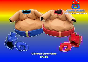 Children Sumo Suits - Jumpin Janners - Bouncy Castle Hire Plymouth