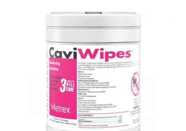 CaviWipes Disinfecting Towelettes Canister Wipes, 160 Count, White