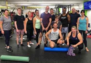 happy member with personal trainer at 6X Training in Maroubra