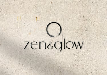 zen and Glow logo sign at MA Salon in Hessle west hull