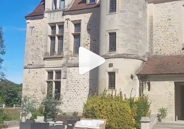 Wedding at Pontarmé castle, Oise, near Paris, France