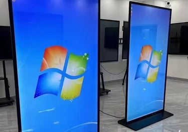CLARATECH VERTICAL ADVERTISING MACHINE AT OFFICE 