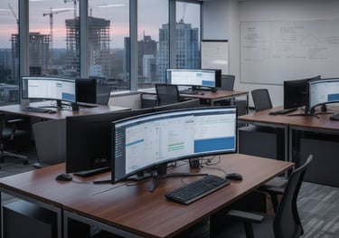 Construction project staff augmentation team providing support roles.