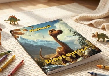 Dinosaurier Malbuch für Kinder ab 3 Jahren Band 2