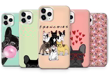5 custom printed phone cases (Dogs)