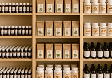 Kräuter und natürliche Tierheilmittel zur ganzheitlichen Behandlung von Hunden und Katzen.