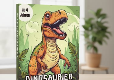 Dinosaurier Malbuch für Kinder ab 4 Jahren