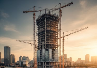 Construction manager monitoring field operations and contractor performance.
