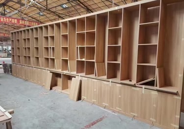 trial assembly of cabinet