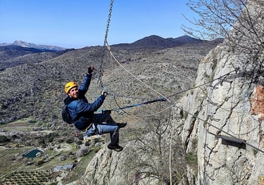 Vía ferrata guiada en Andalucía