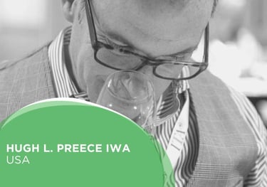 wine professional smelling wine