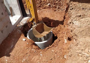 Τοποθέτηση βόθρου στο έδαφος