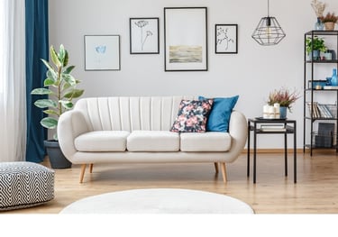 white sofa