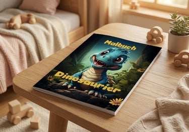 Dinosaurier Malbuch für Kinder ab 3 Jahren Band 1