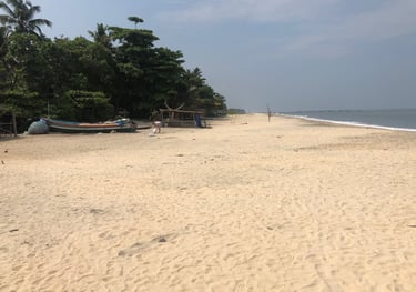 rubbish free beach at Vijay beach, Alappuzha, Kerala, India