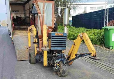 Baggertransport mit Spezial LKW