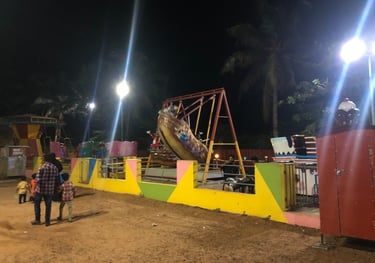 rides at Amaze World, Vijay beach, Alappuzha, Kerala, India