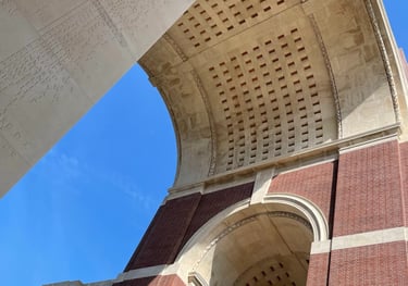 Thiepval war memorial, near Albert on the western front, France