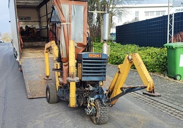 Baggertransport mit Spezial LKW