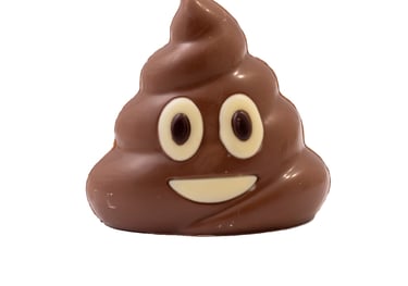 Chocolade lachend kakje smiley