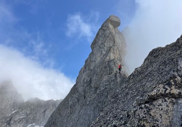 The summit is still far away. Via Bramani on Punta Rasica, Valmasino - Italy