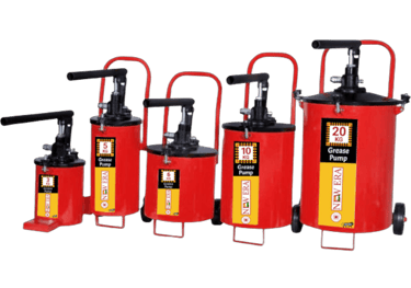Image featuring grease dispensers utilized for lubricating critical moving components within machine