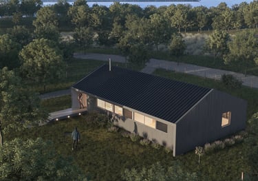 cabin forest render