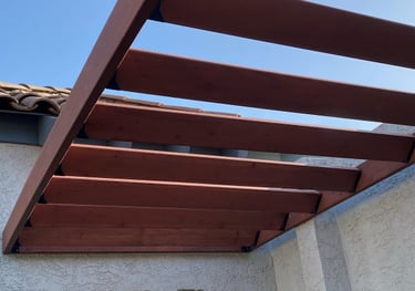 Custom built pergola 