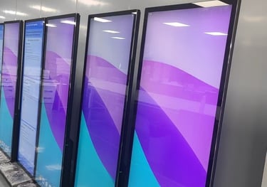 CLARATECH VERTICAL ADVERTISING MACHINE AT OFFICE 