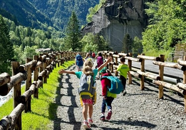 Walking toward Sasso Remenno — Europe's biggest boulder 