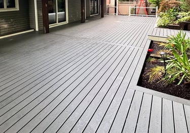 wpc decking installed design