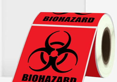 Biohazard Stickers Sign 2X2