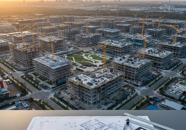 Programme management team coordinating multiple construction projects.