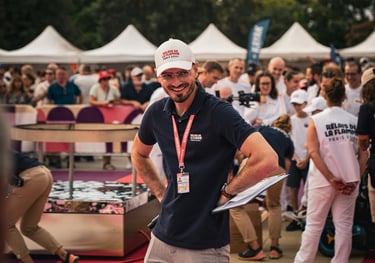 Victor Carrer, freelance événementiel sportif, régisseur, chef de projet et animateur micro. 