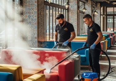 Terraura kafe restoran koltuğu temizliği Antalya - yerinde koltuk yıkama