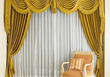 fancy curtains and blinds