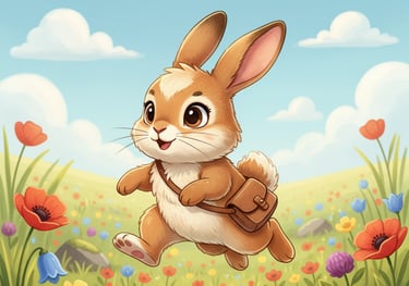 Tomi the Rabbit running