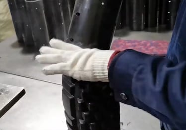 Joint line trimming to ensure smooth finish on foam rollers